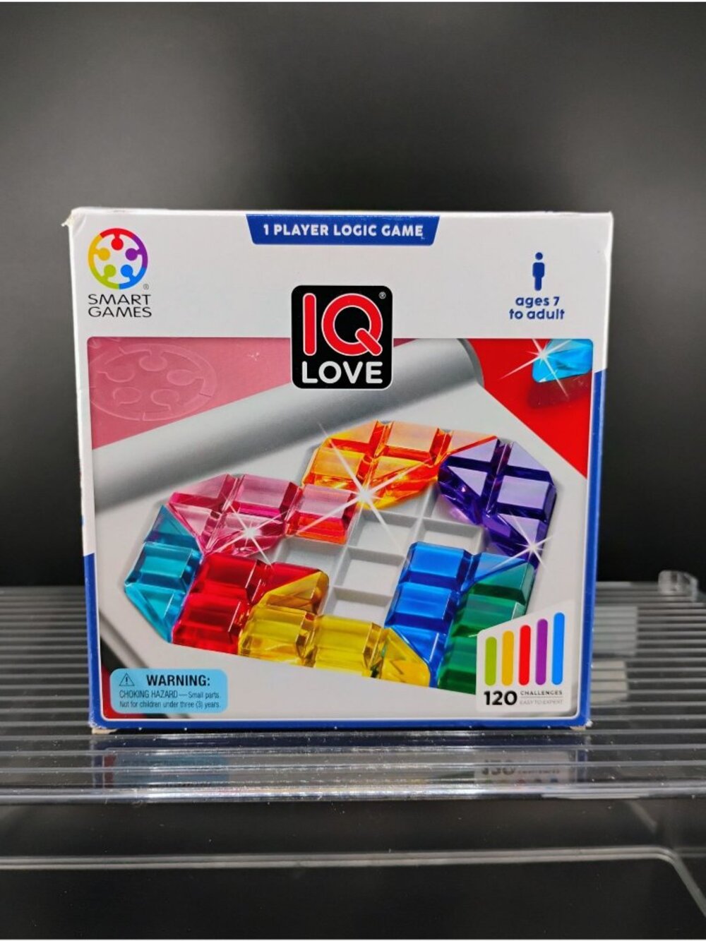 IQ Love Logic Puzzle Game SmartGames 1 Player Ages 7+ 120 Levels